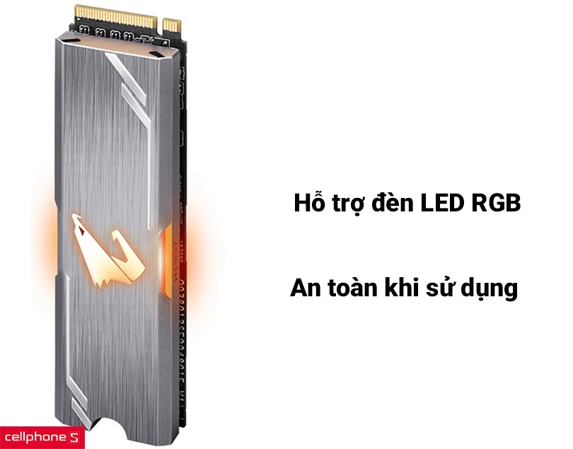 Ổ cứng SSD Gigabyte AORUS RGB 256GB PCIe NVMe (GP-ASM2NE2256GTTDR)
