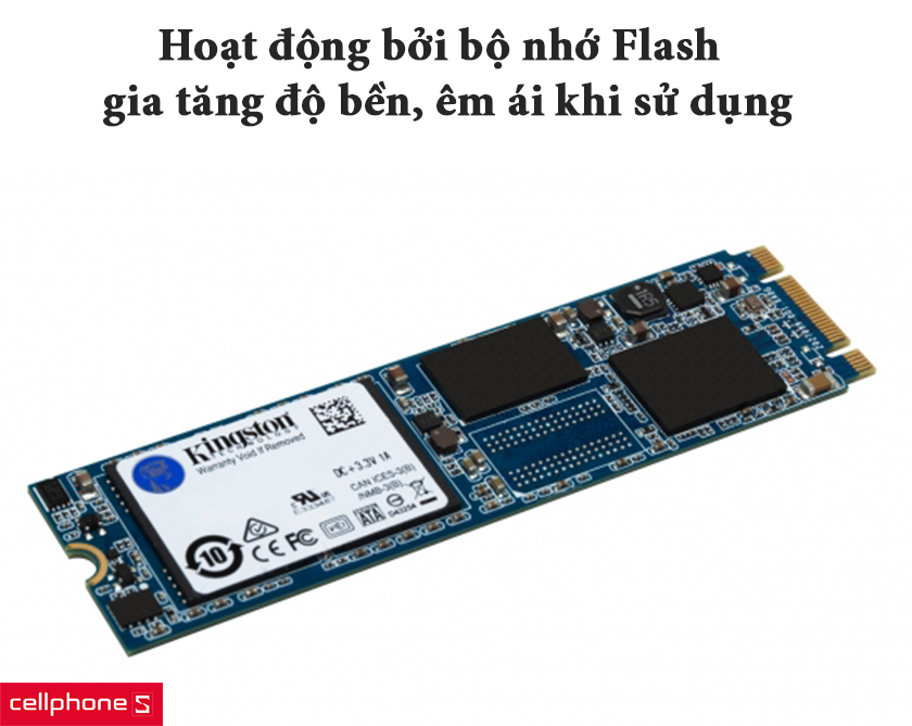 Ổ cứng SSD Kingston A400 được hoạt động là nhờ bộ nhớ Flash