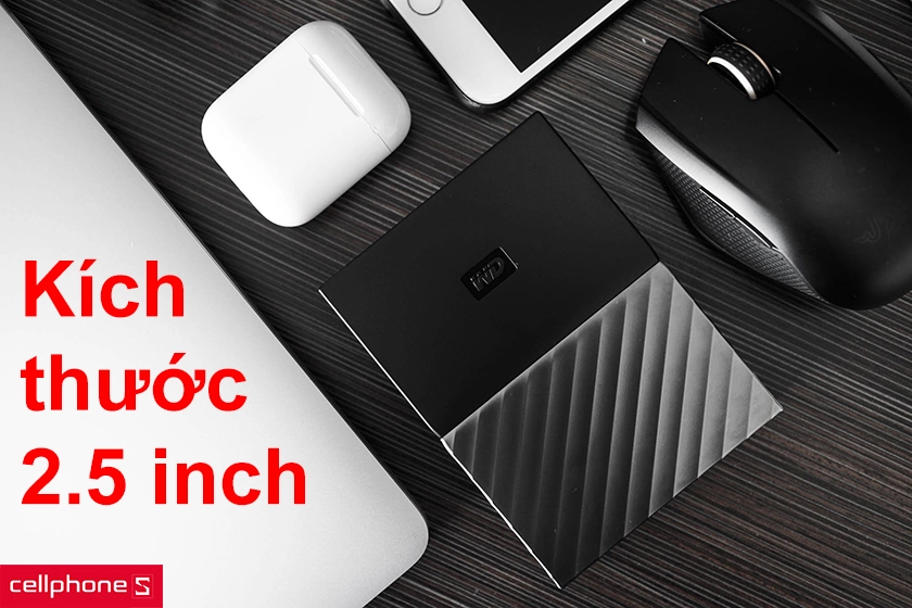 Kích thước 2.5 inch nhỏ gọn