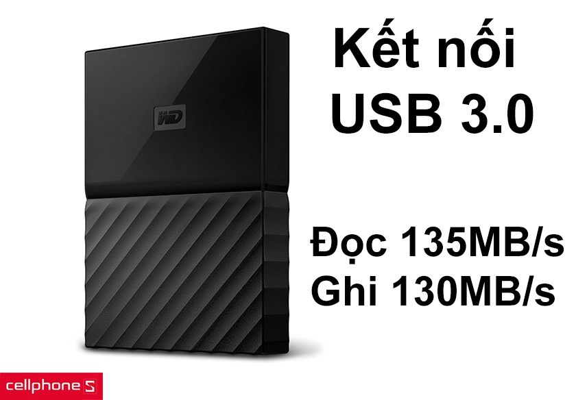 Kết nối USB 3.0 tốc độ đọc ghi nhanh