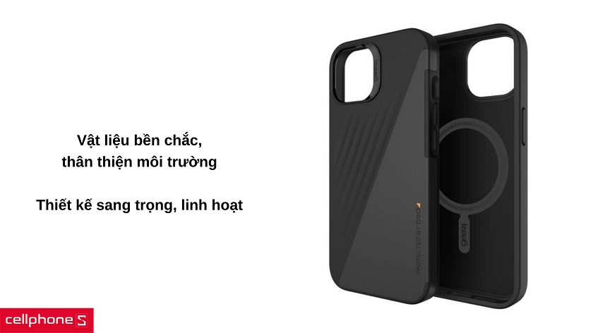 Chất liệu da tổng hợp bền vững với thiết kế gọn nhẹ