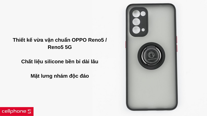 Ốp lưng GKS Silicone Iring cho OPPO Reno 5 / Reno 5 5G 