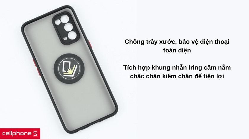 Ốp lưng GKS Silicone Iring cho OPPO Reno 5 / Reno 5 5G 