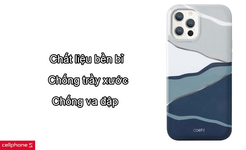 Chất liệu bền bỉ cho khả năng chống trầy xước và va đập hiệu quả