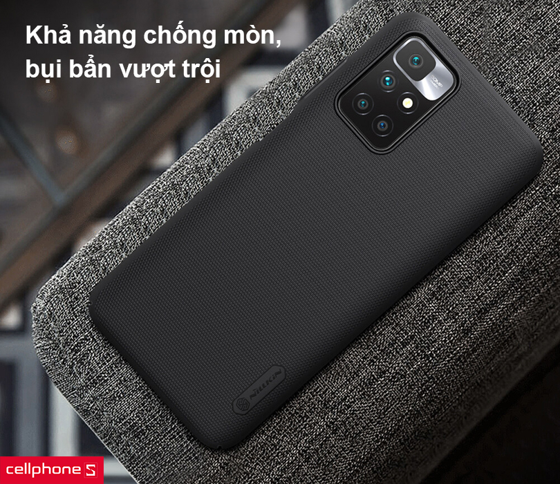 Ốp lưng Xiaomi Redmi Note 10/Note 10s Nillkin Super Frosted Shield Back
