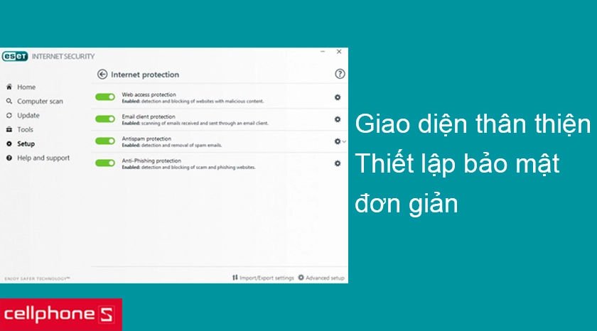 Giao diện thân thiện với người dùng