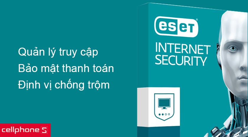 Các tính năng quản lý truy cập, bảo mật thanh toán và định vị máy giúp chống trộm