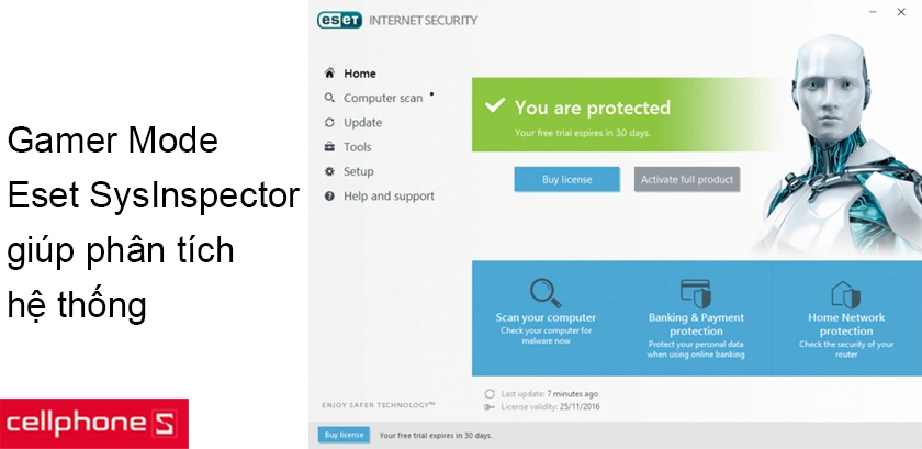 Chế độ Gamer, Eset SysInspector giúp phân tích hệ thống
