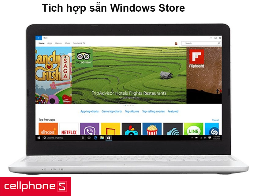 Tích hợp sẵn Windows Store