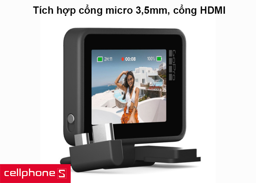 Tích hợp cổng micro 3,5mm, cổng HDMI