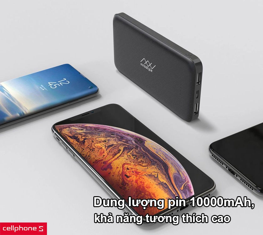 Dung lượng pin đến 10000mAh, khả năng tương thích cao