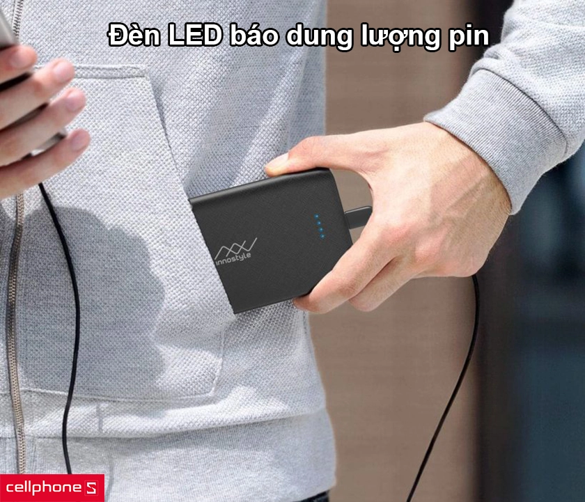 Trang bị đèn LED báo dung lượng pin