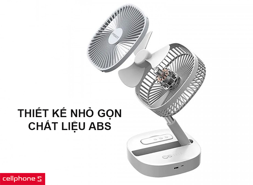 Thiết kế nhỏ gọn, chất liệu ABS