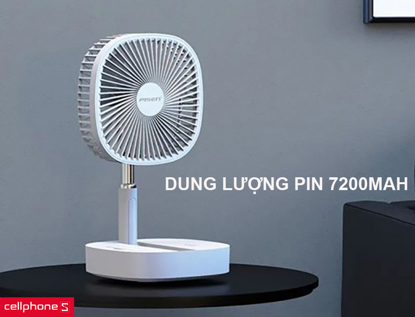 Dung lượng pin 7200 mAh cho thời gian sử dụng ấn tượng