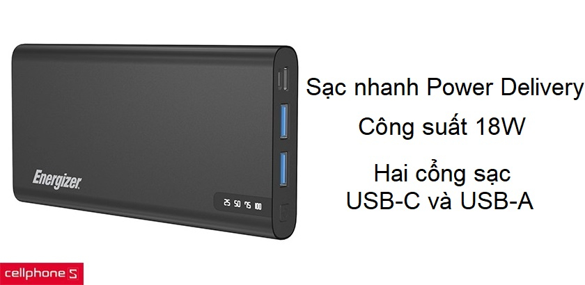 Tích hợp công nghệ sạc nhanh, nhiều cổng kết nối đầu vào và ra