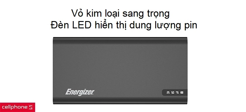 Tự động ngắt sạc khi đầy pin, vỏ nhựa siêu bền kèm đèn báo mức pin tiện lợi