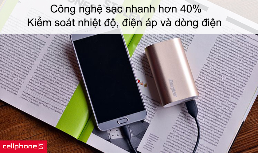 Công nghệ sạc nhanh hơn 40%, kiểm soát nhiệt độ, điện áp và dòng điện