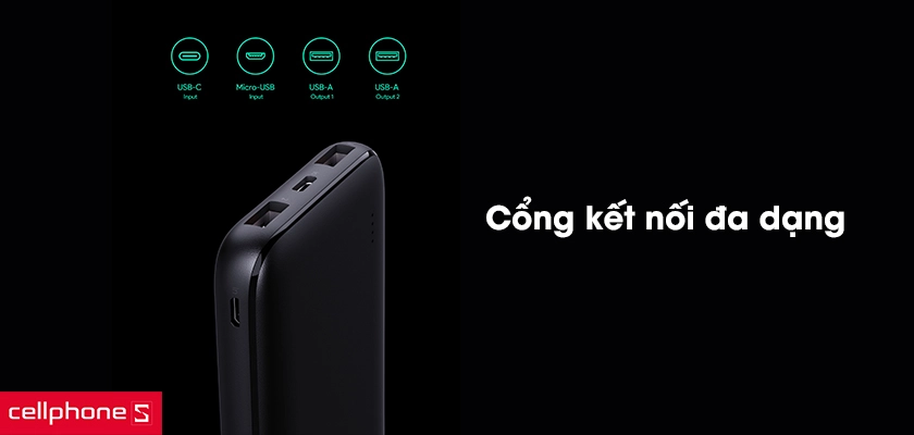 cổng kết nối đa dạng