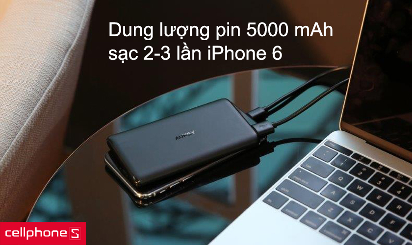 Dung lượng pin 5000 mAh, mạch điện tiên tiến đảm bảo an toàn