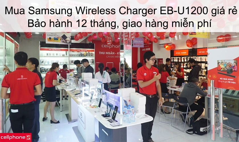 Mua ngay sạc dự phòng Samsung kiêm sạc không dây 10000 mAh EB-U1200 tại CellphoneS