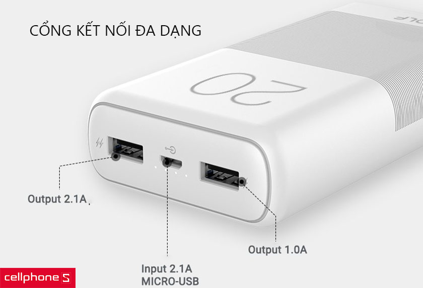 Dung lượng lớn, hỗ trợ nhiều cổng kết nối