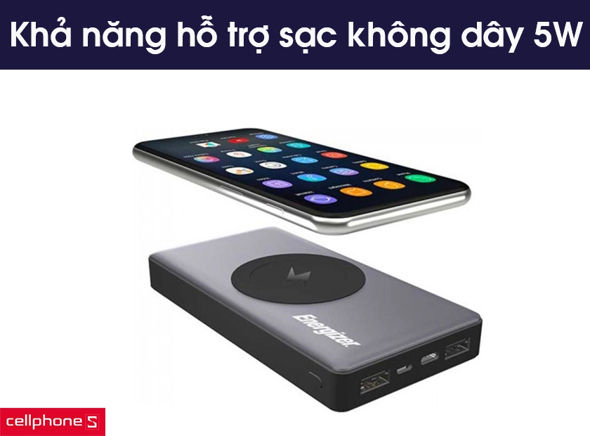 Khả năng hỗ trợ sạc không dây 5W