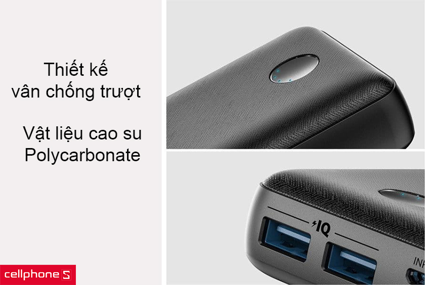 Thiết kế nhỏ gọn kết hợp với chất liệu cao su polycarbonate siêu bền giúp chịu lực tốt