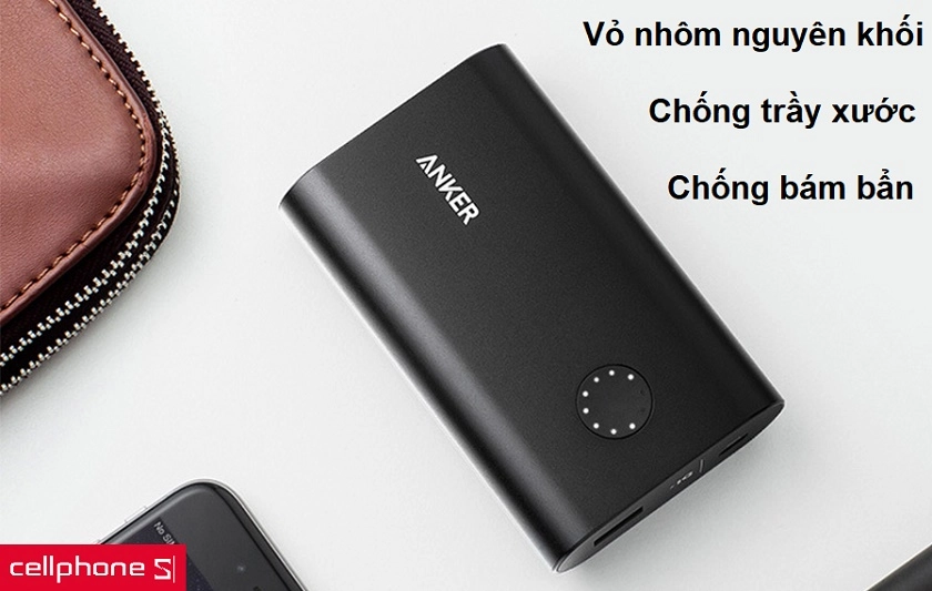 Thiết kế vỏ nhôm nguyên khối cùng lớp vỏ gia cố chắc chắn