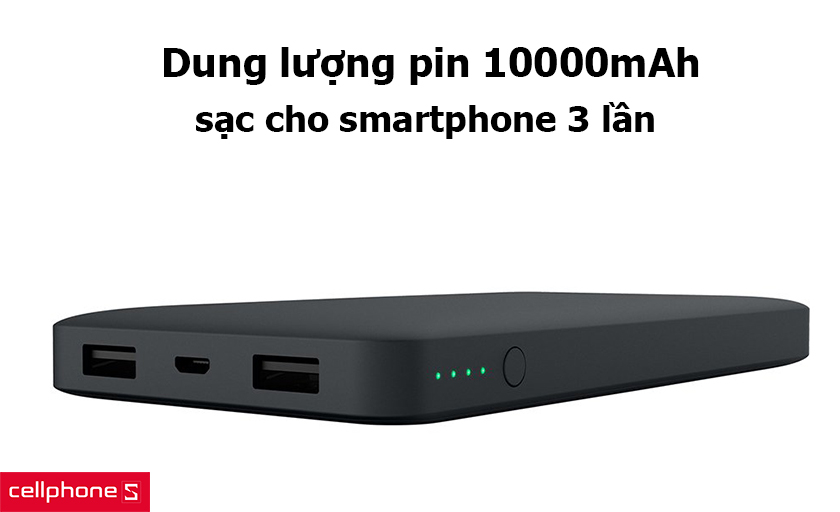 Dung lượng pin 10000mAh