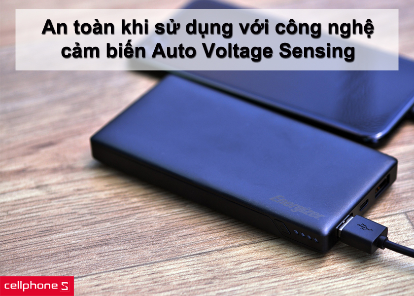 An toàn khi sử dụng với công nghệ tự động cảm biến điện áp Auto Voltage Sensing