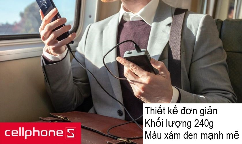 Thiết kế nhỏ gọn, đơn giản cùng khối lượng đầm tay 204g