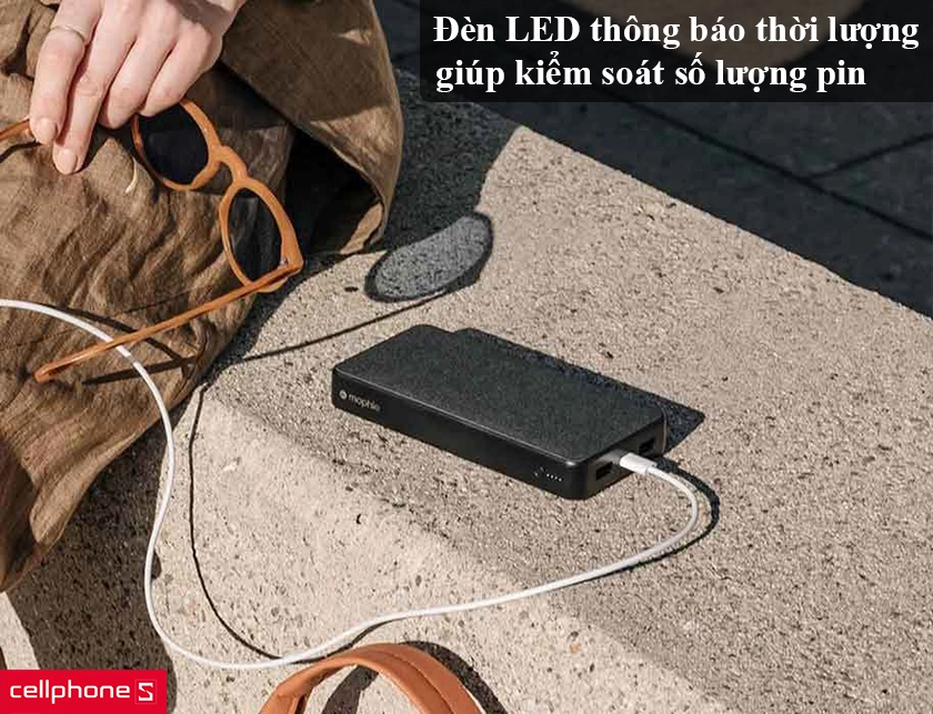 đèn LED thông báo thời lượng pin