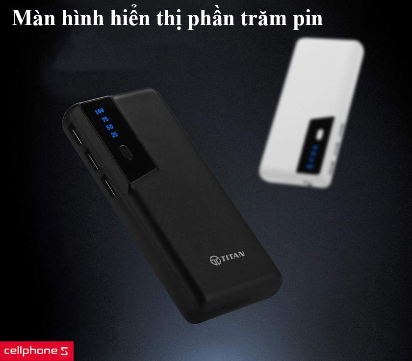 màn hình hiển thị phần trăm pin
