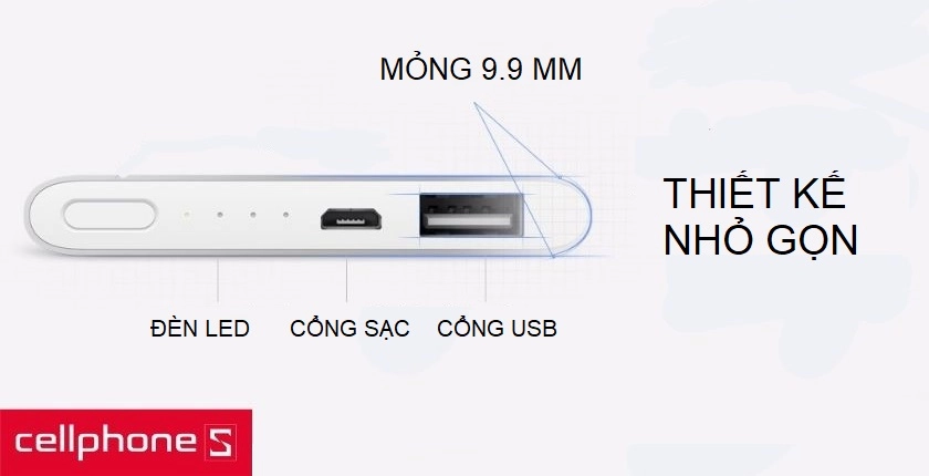 Thiết kế mỏng nhẹ