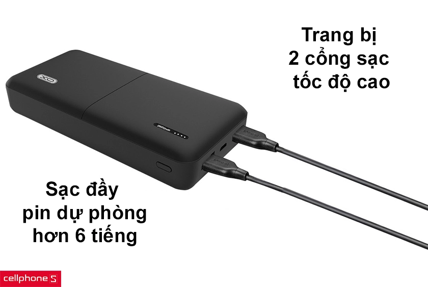 Pin dự phòng XO 13000mAh PB70 chính hãng giá rẻ bảo hành 12 tháng