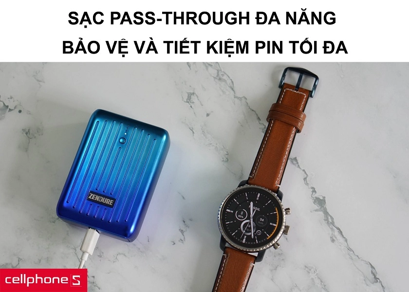 Chế độ bảo vệ pin siêu tiết kiệm điện cùng khả năng sạc Pass-through đa dụng