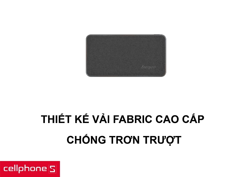 Thiết kế độc đáo với chất liệu vải Fabric cùng khả năng hạn chế rơi rớt