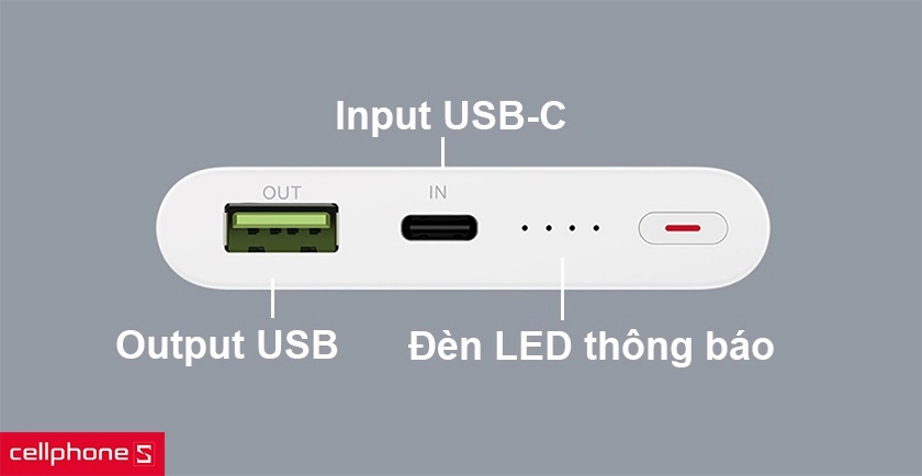 Pin có 2 cổng kết nối