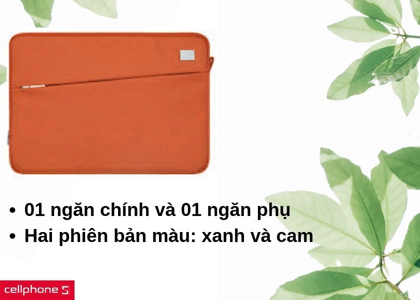 Thiết kế hai ngăn trẻ trung, năng động với hai phối màu thời trang