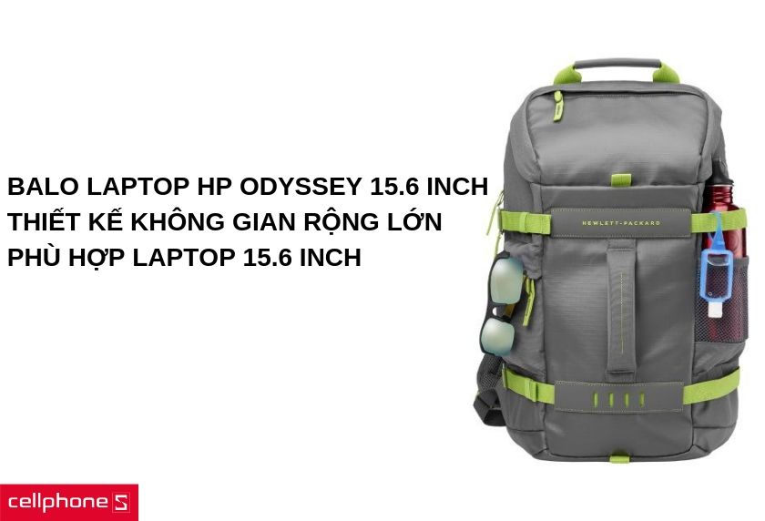 Thiết kế không gian rộng lớn, phù hợp laptop 15.6 inch