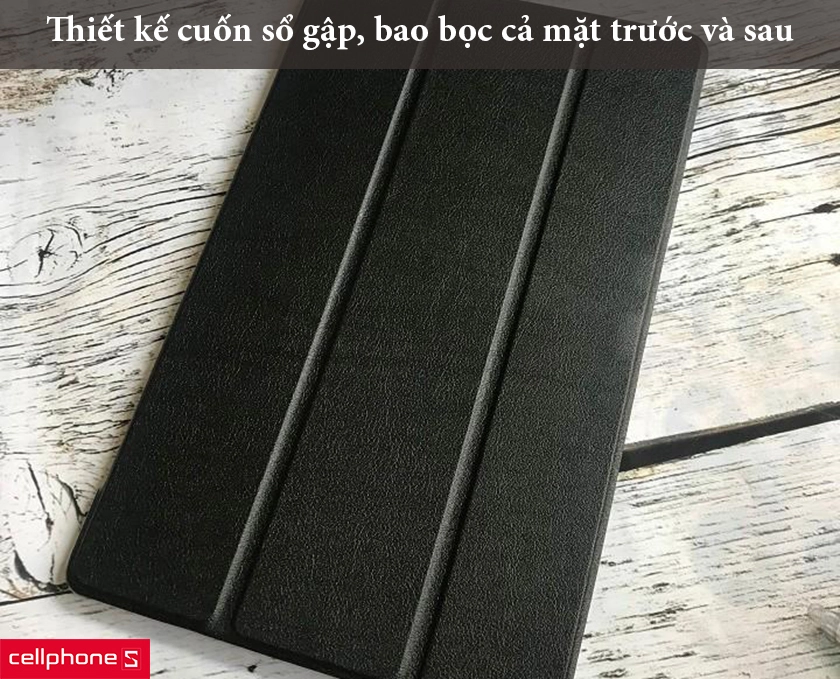 Thiết kế cuốn sổ gập, chất liệu da PU cao cấp