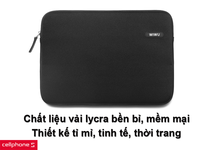Túi chống sốc Wiwu Classic được làm từ chất liệu vải sợi Lycra cao cấp