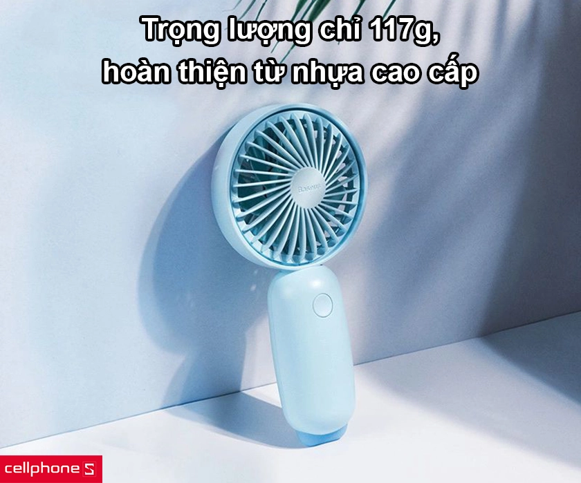 Trọng lượng chỉ 117g