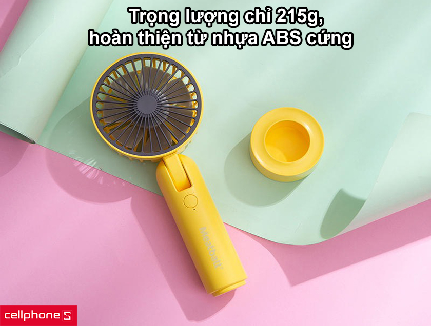 Trọng lượng chỉ 215g, hoàn thiện từ nhựa ABS cứng