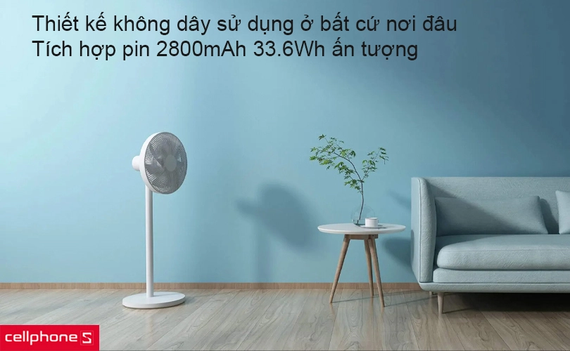 Quạt thông minh tích hợp pin Xiaomi Mi Smart Standing Fan 2 Pro