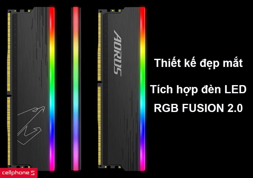 Thiết kế đẹp mắt tích hợp đèn LED RGB tạo nên sự khác biệt