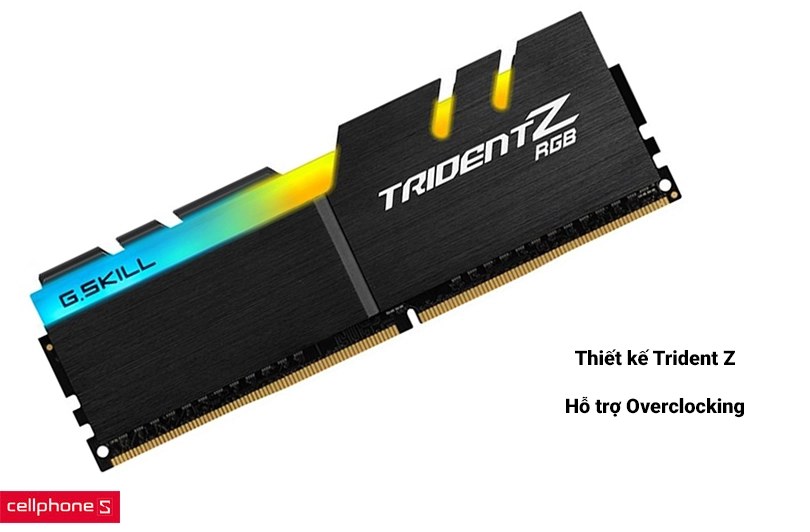 Ram PC G.SKILL Trident Z RGB 8GB (1X8) 3000MHz DDR4