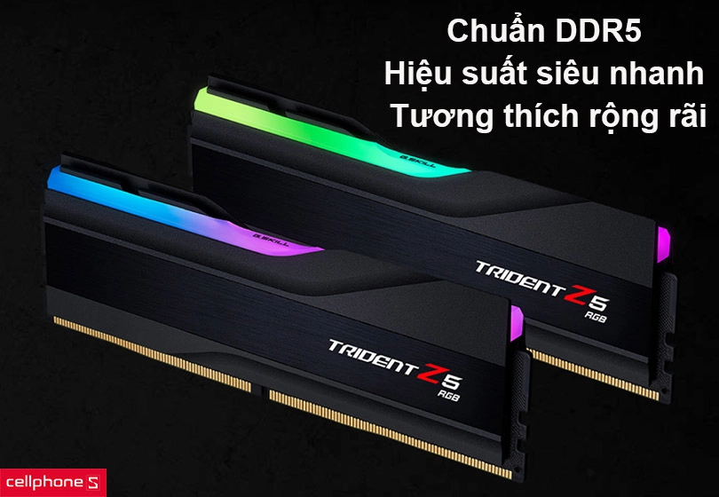 RAM PC G.SKILL Trident Z5 RGB 32GB (2X16) 6000MHZ DDR5