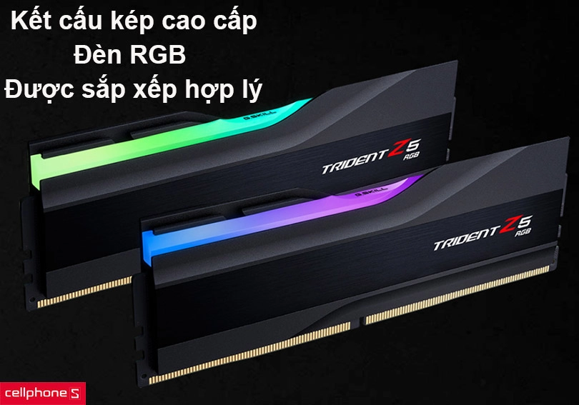RAM PC G.SKILL Trident Z5 RGB 32GB (2X16) 6000MHZ DDR5