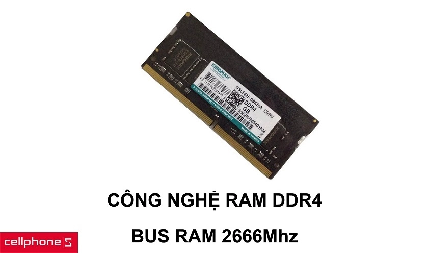 Công nghệ ram DDR4 giảm lượng điện tiêu thụ cùng khả năng Bus ram 2666Mhz